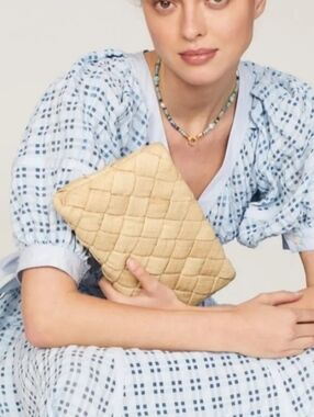 Loeffer Randal Aviva Woven Quilted Clutch
